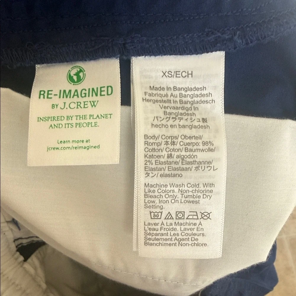 J Crew Blue Drawstring Shorts